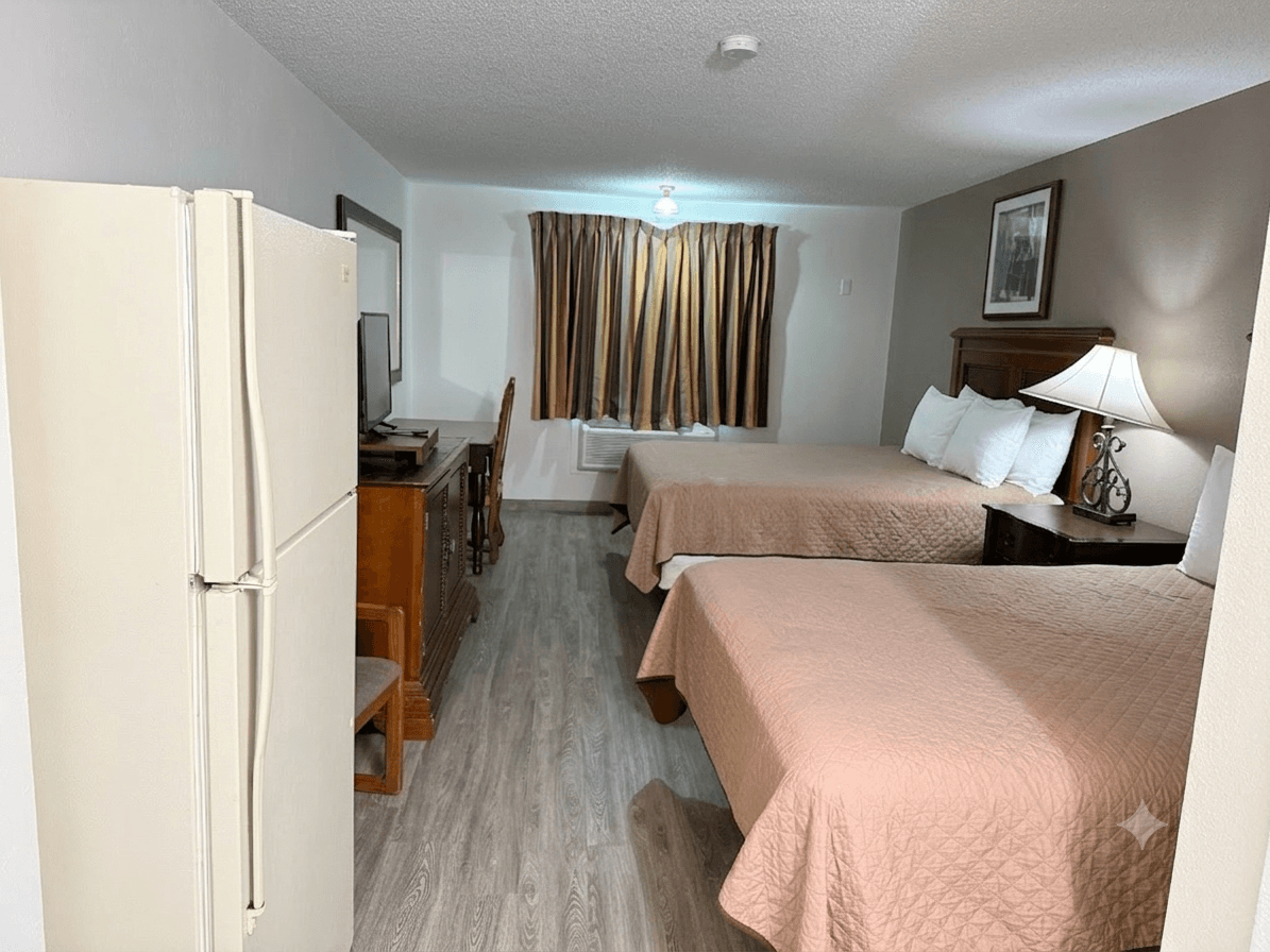Two Queen Room at Island Inn Grand Island Nebraska